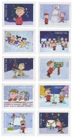 A Charlie Brown Christmas stamps