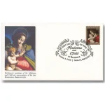 2018 Madonna and Child Forever Stamps sheet featuring Bachiacca Renaissance painting