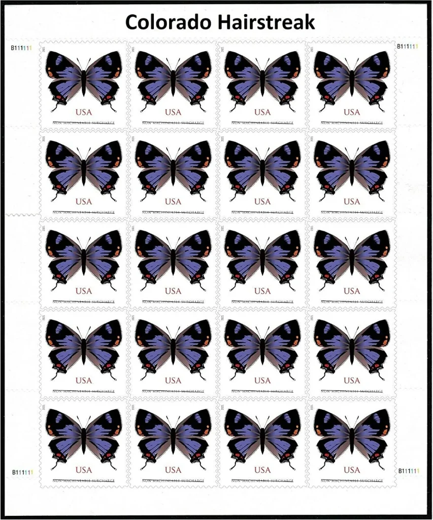 Colorado Hairstreak Stamps