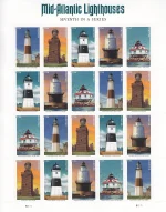 Mid Atlantic Lighthouses Stamps