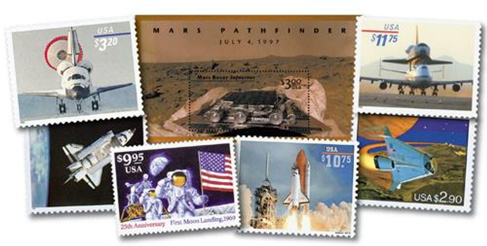 Classic Science and Space USPS Stamps