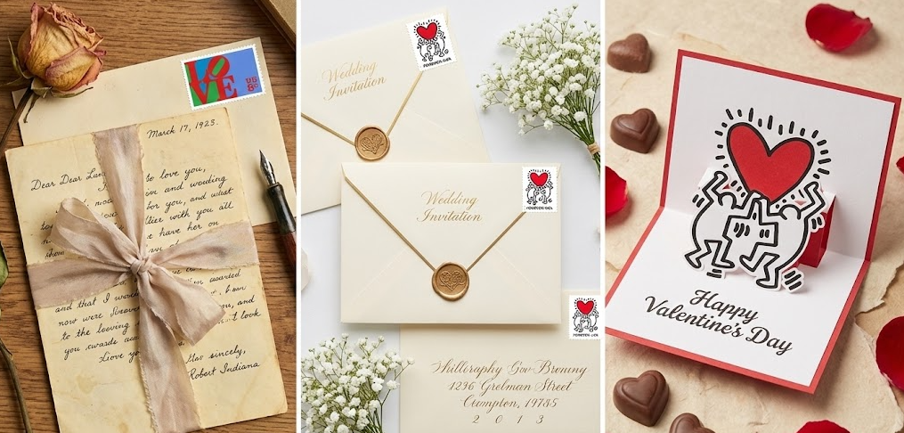 Love USPS Stamp Invitation